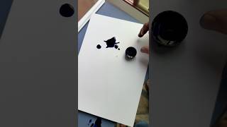 😳 Ink Throw style ,Allah name Arabic Calligraphy tutorial | ZC ❤️
