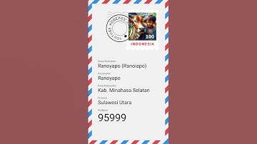 Kode Pos Ranoyapo #shorts #minahasaselatan #sulawesiutara