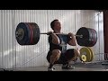 Training the last few days - 170kg Snatch and 205kg Clean and Jerk