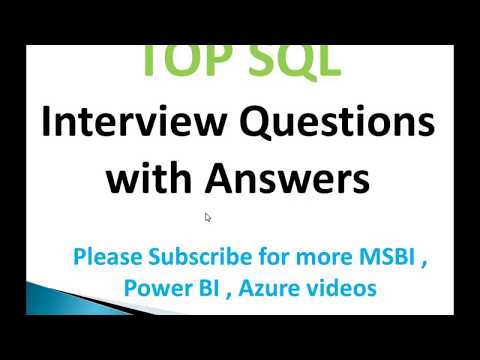 Top SQL Interview