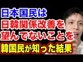 韓国国民、日本が我慢の限界に達したことを知る。