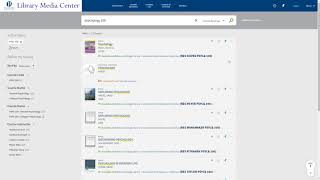 Catalog search for course reserves