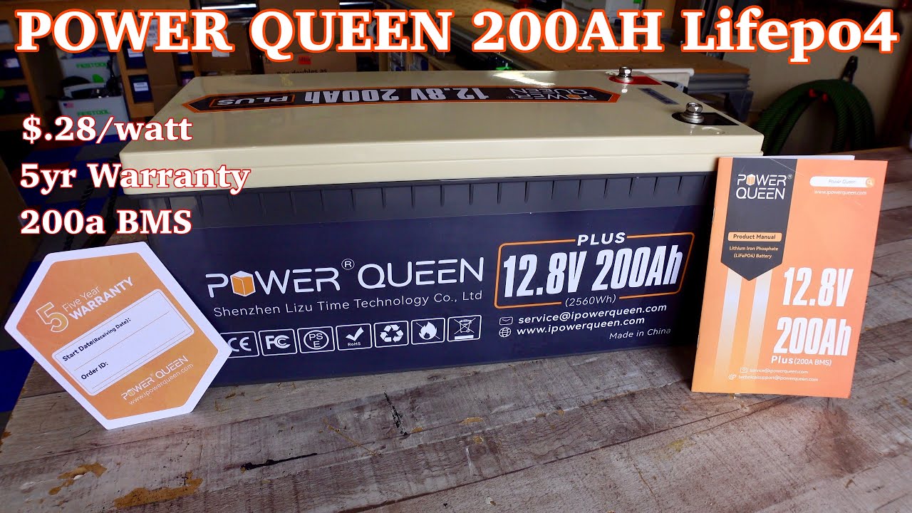 Power Queen 200ah LIFEPO4 Battery : Great “Off-Grid” battery on a budget 