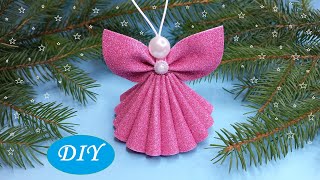 😇ANGEL from foamiran🎄DIY NEW YEAR'S TOYS😇DIY Christmas Angels Foam Eva🎄Adornos navideños