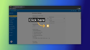 Configure Scheduler Settings Efficiently in Turbopt
