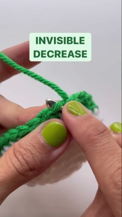 CROCHET: How to do invisible decrease