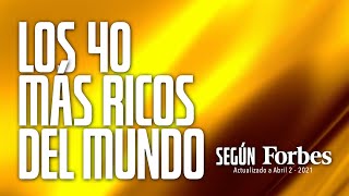 LOS 40 MÁS RICOS DEL MUNDO - ABRIL 2021