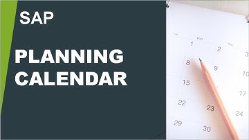 What is Planning Calendar in SAP | Planning Calendar Setup|#SAPLOBBY