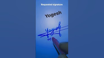 Yogesh name signature || stylish Signature design #shorts #foryou #signature
