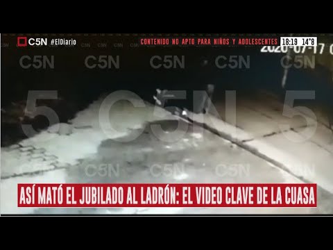 Así mató el jubilado al ladrón en Quilmes: el video clave de la causa que analiza el fiscal