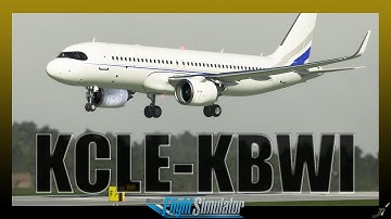 FlyByWire Airbus A320 NEO Mod | Cleveland to Baltimore | KCLE - KBWI | MSFS Live