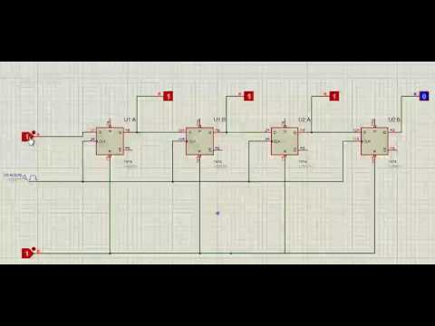 მთვლელი D ტრიგერებზე