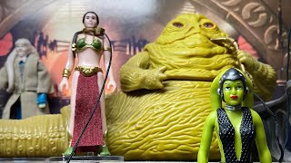 118 Jabbas Palace Diorama Featuring Stan Solos Oola And Slave Leia In The Kenner Style Preview