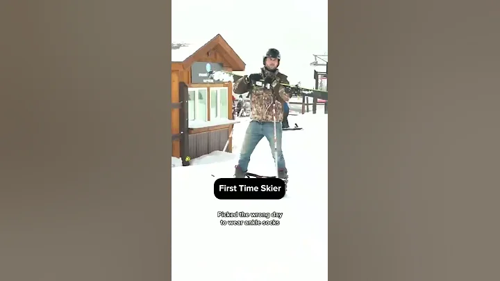 First Time Skier #Shorts