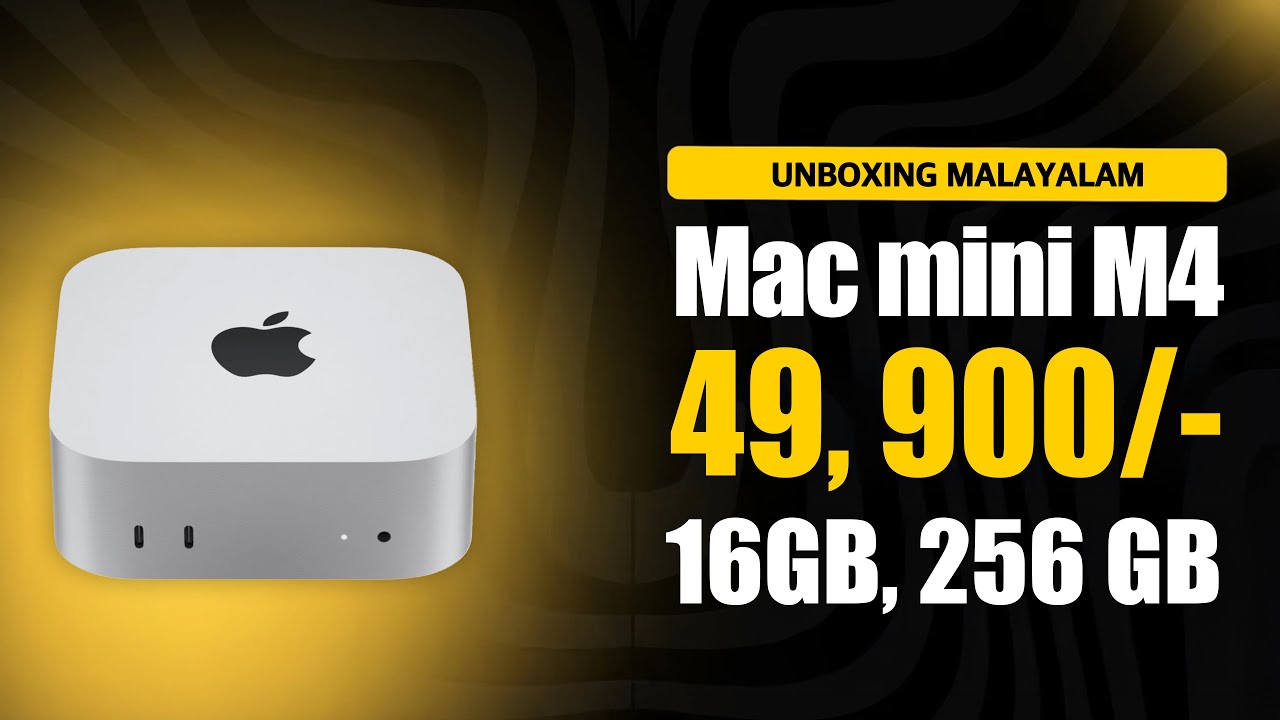 Apple cheapest computer M4 Mac mini unboxing Malayalam - YouTube