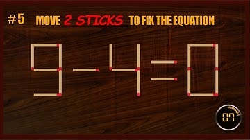 Matchstick Puzzle | Matchstick Logic Puzzles | Matchstick Tricks#BrainGames #MatchstickChallenge