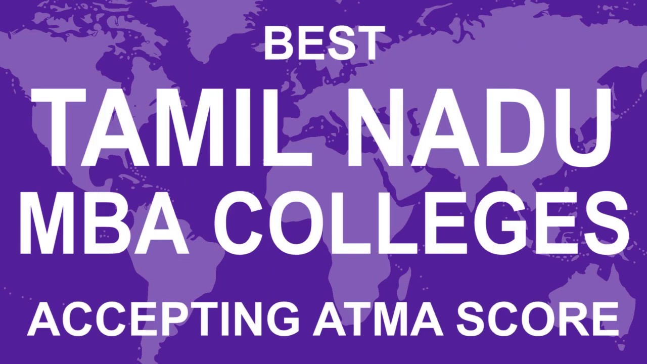 MBA Colleges in Tamil Nadu Accepting ATMA Score - YouTube