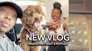 VLOG: ANOTHER LIT WEEKEND - FIGHT NIGHT, HOT YOGA, KALI BIRTHDAY TURN UP &amp; TEXAS FOOD FESTIVAL