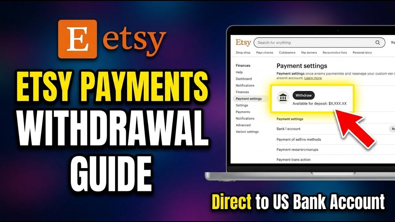 How to withdraw from Etsy Payments to your US bank account - Full Guide ...