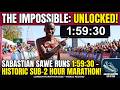 For the first time! Under 2 Hour Marathon!