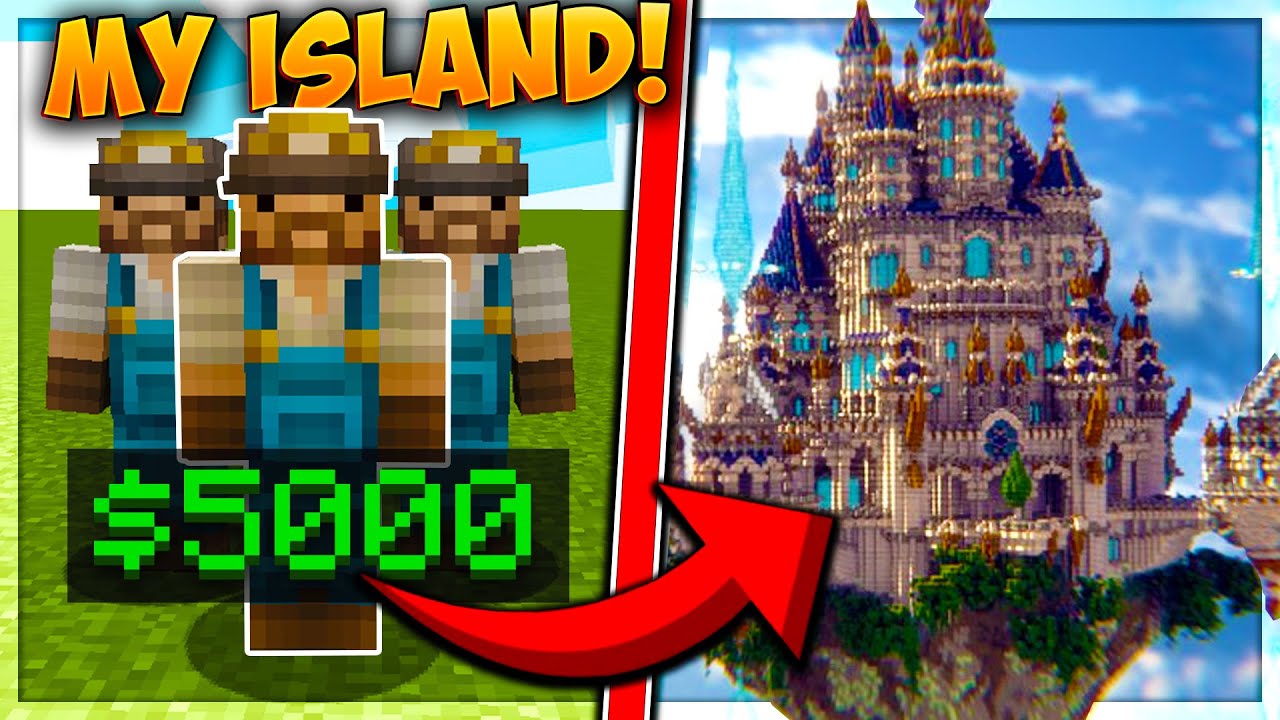 I HIRED PRO MINECRAFT BUILDERS To Make My SKYBLOCK ISLAND! - YouTube