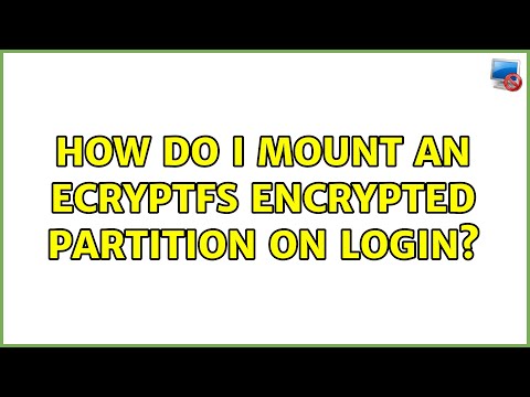 Ubuntu: How do I mount an eCryptFS encrypted partition on login?