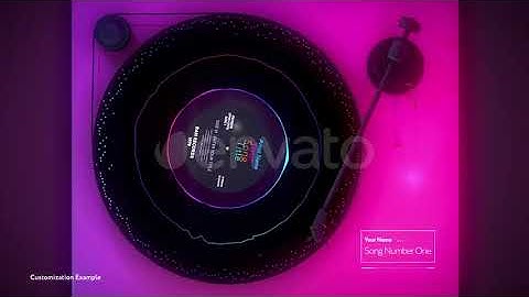 Turntable Music Visualizer-After Effects Template Videohive