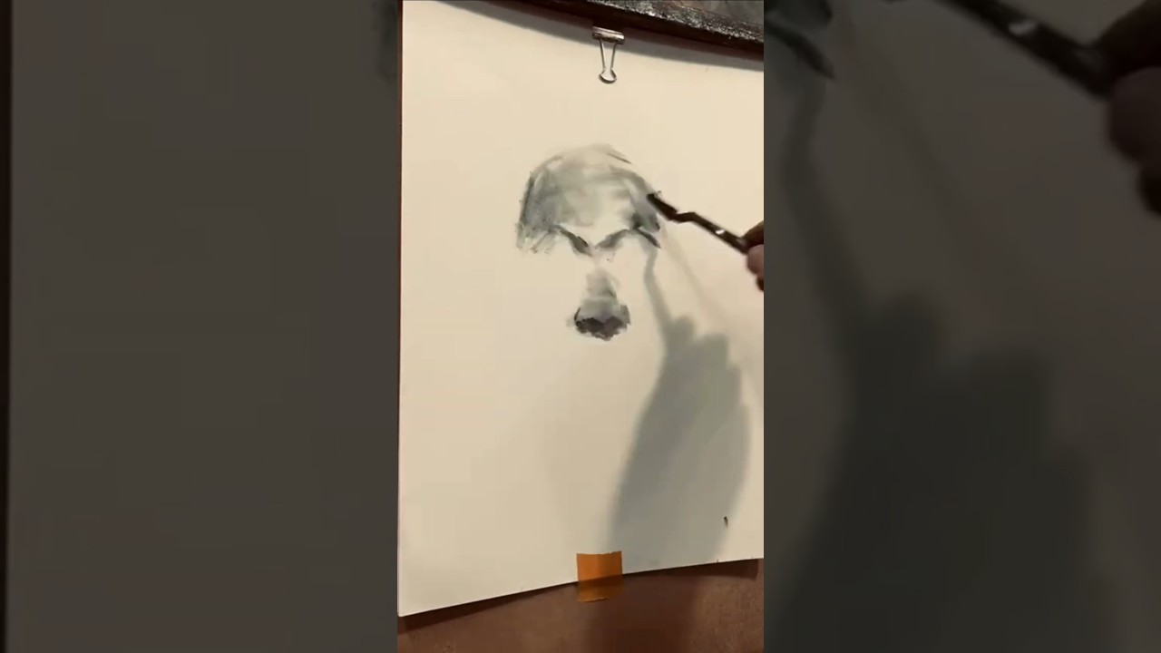 Pirata em Carvão ⚓🖤 | Arte Sombria no Papel Vegetal