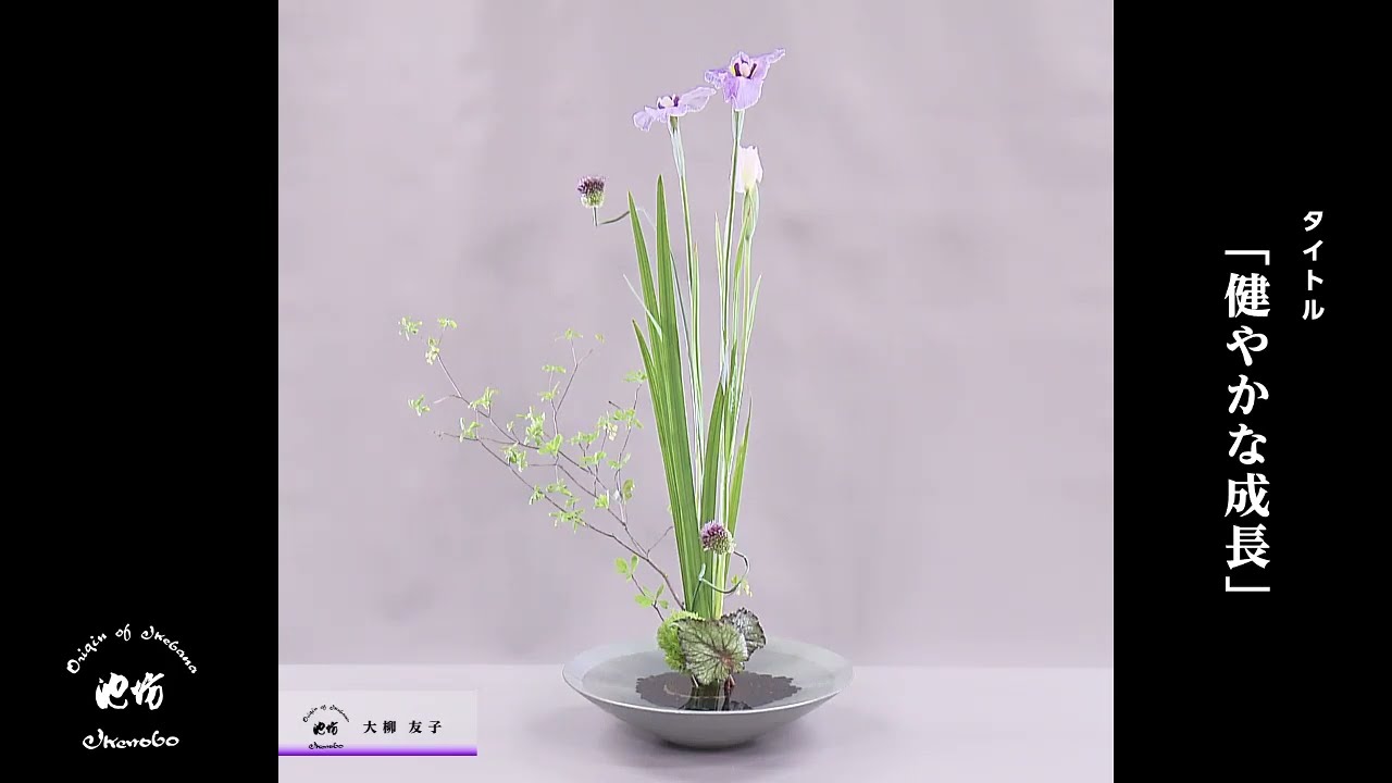 季節のいけばな5月7日テーマ「健やかな成長」 - YouTube