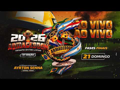 ARMAGEDDON - 15ª EDIÇÃO - DOMINGO - LONDRINA\PR - AO VIVO