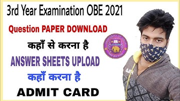 DU SOL Third year examination OBE 2021 | Question Paper Download & Answer sheets Upload