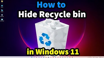 How to Hide Recycle bin in Windows 11 PC - Laptop