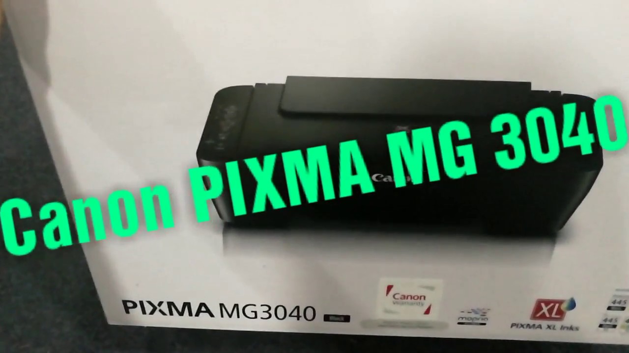 canon pixma mg3040 review - YouTube