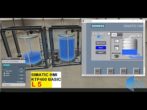 Siemens TIA PORTAL & ktp400 (complete 2 tanks filling station on HMI)