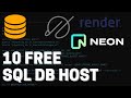 10 free sql db hosts