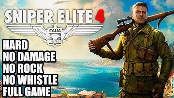 Sniper Elite 4  - Hard No Damage Gameplay Walkthrough 4K FULL GAME