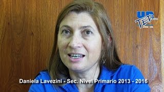 Daniela Lavezini - Secretaria Nivel Primario Unter Central 2013 - 2016