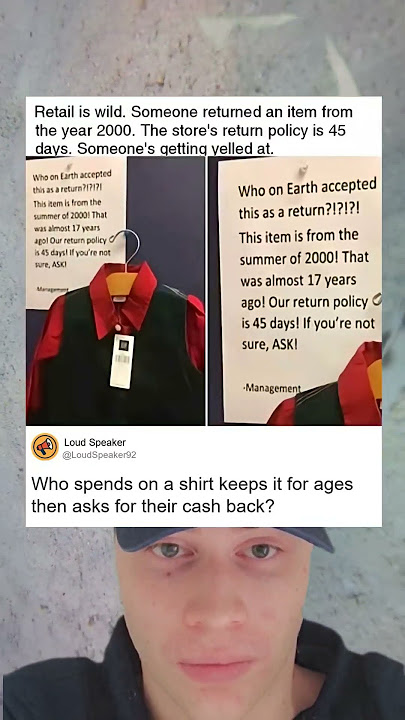 Someone Returned A Shirt From After Years