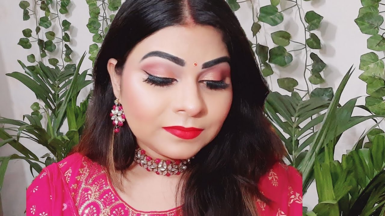 खूबसूरत Makeup Look💕 Festival Makeup For My Beginners Full HD