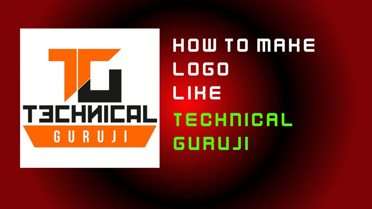 How to make logo like Technical Guruji in Android - YouTube