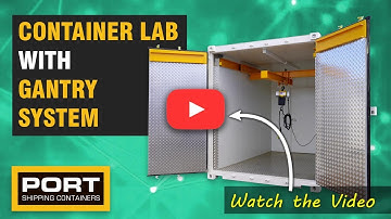 Shipping Container Lab with Gantry System