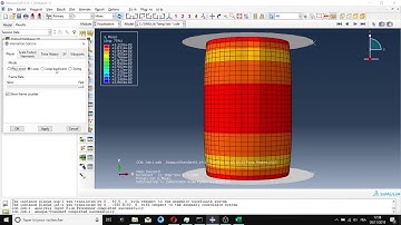 Abaqus Tutorial : Écraser une pièce cylindrique | Crushing a cylindrical part