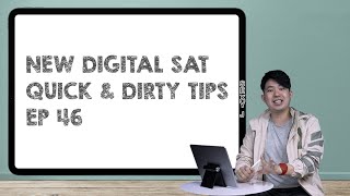 New Digital SAT Reading Data Utilization Question. Quick & Dirty Tip 46