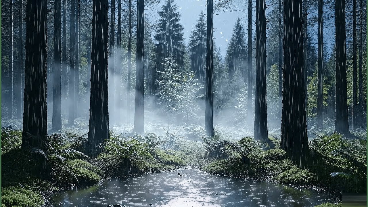 Tropical Jungle Rain Ambience 🌿 Amazon Forest Sounds for Sleeping, Stress Relief & Relaxation