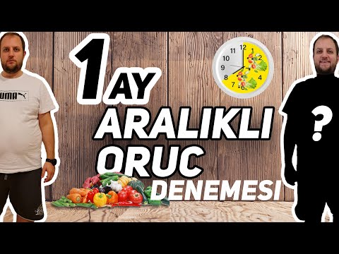 30 GÜN BOYUNCA ARALIKLI ORUÇ TUTTUM | KAÇ KİLO VERDİM ? | Bireysel Deney