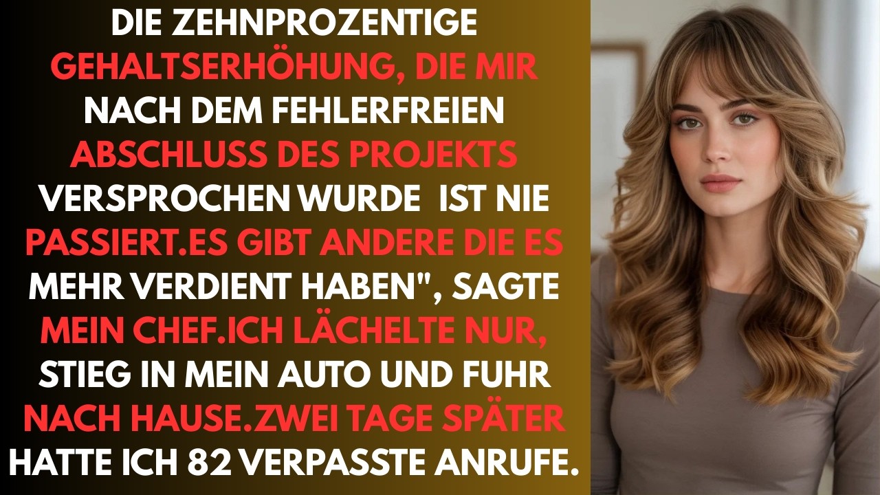 Mein Chef versprach mir eine zehnprozentige Gehaltserhöhung und log dan. Also habe ich meine Kündigu