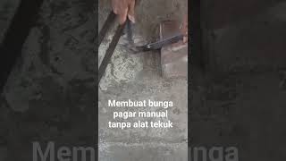 banding plate menekuk plat manual membuat hiasan pagar #pagarminimalis #viral