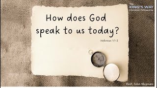 How does God speak  - Hebrews 1:1-2