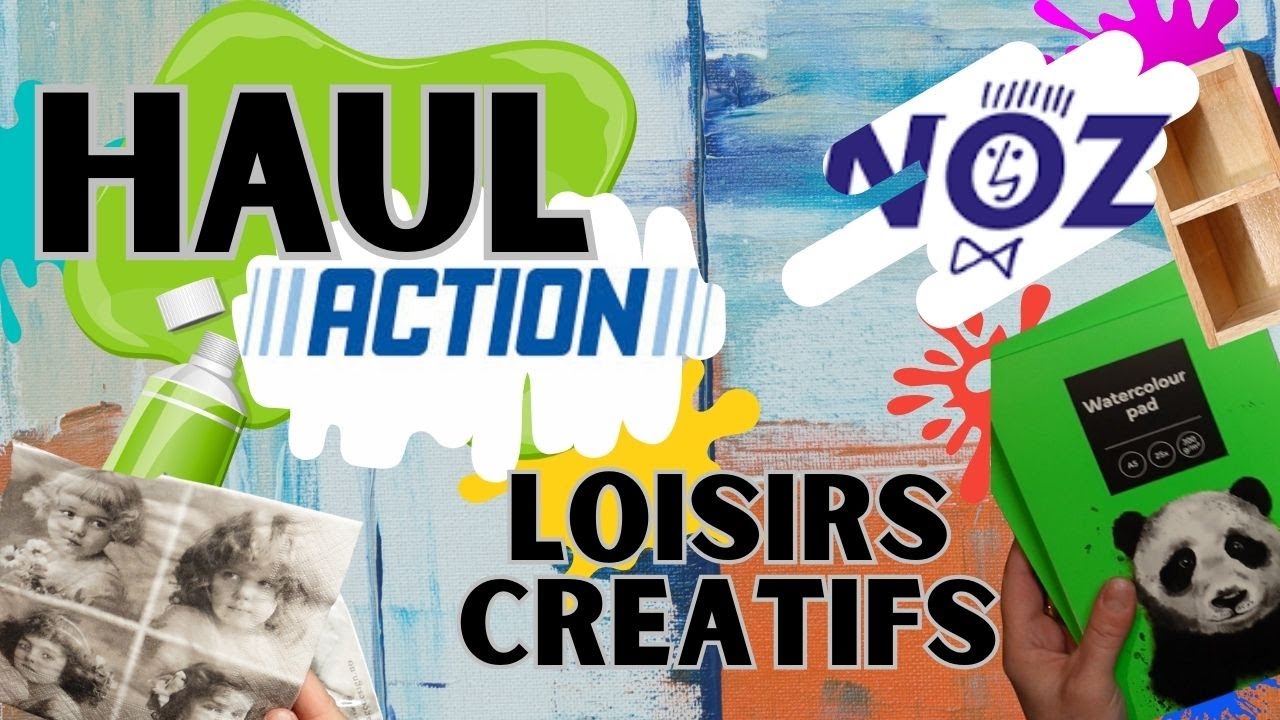 Haul NOZ & ACTION : J'ai déniché des trésors pour mes futures créations... (Haul Scrapbooking)