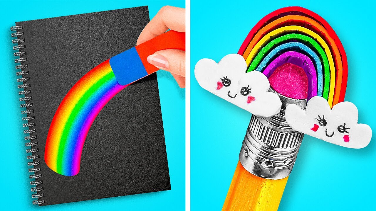 Let's Turn Boring School Supplies into Rainbow Fun
